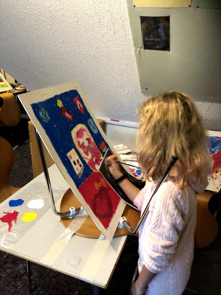 billedkunst paa Vor Frue Friskole